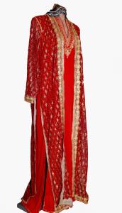 Conjunto marroquí rojo para mujer